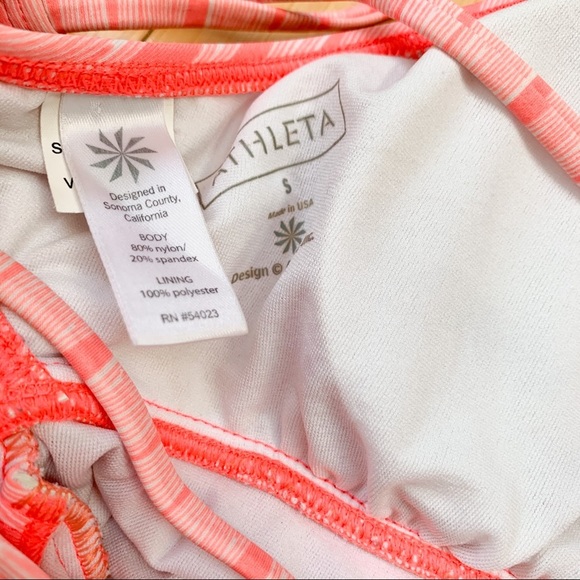 Athleta Ariel Peach One Piece Bathing Suit, S. - Picture 7 of 7
